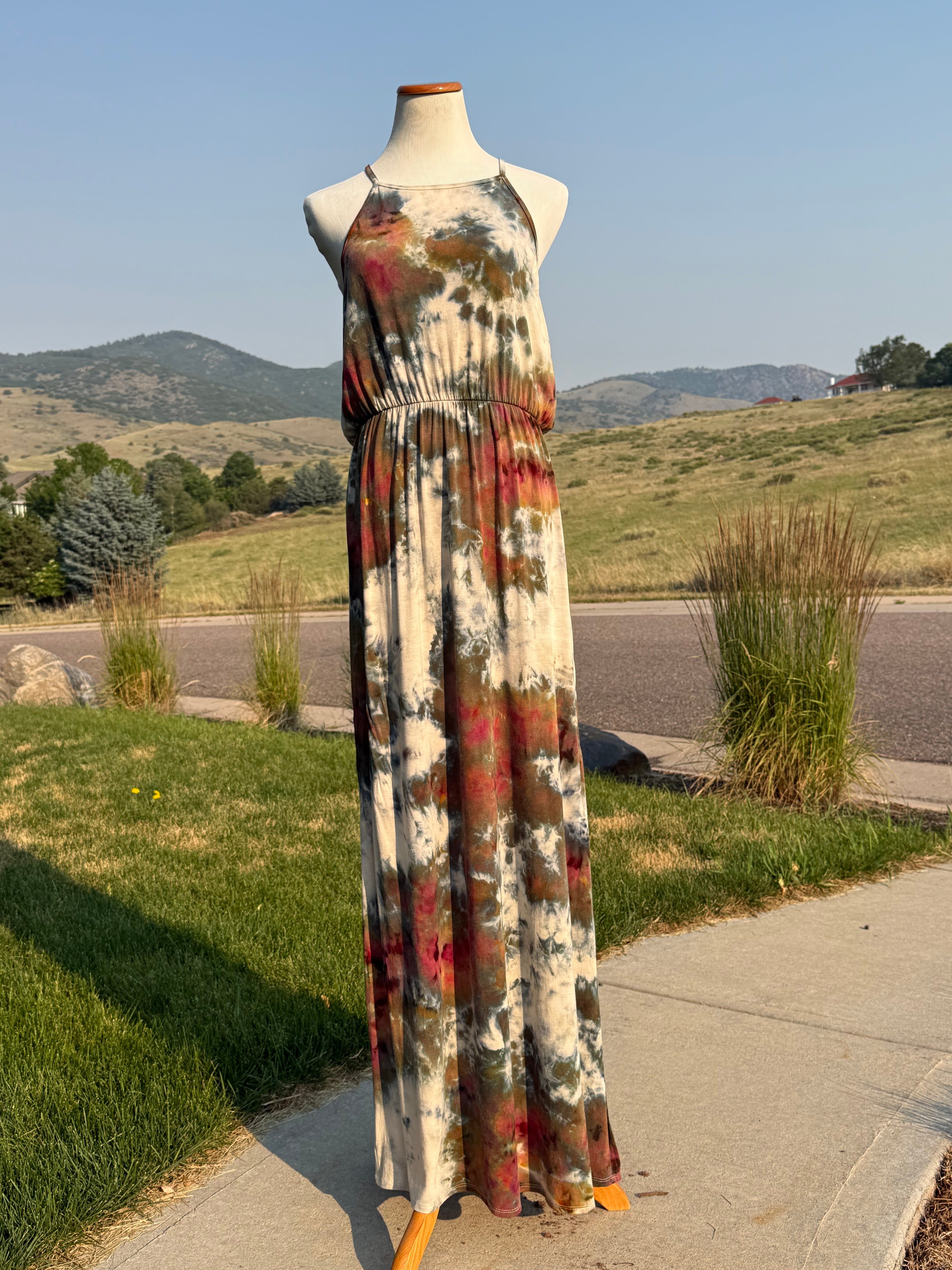 Rayon Maxi Dress X-Large
